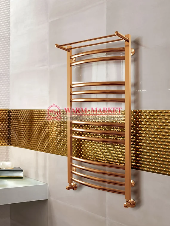 Enisey-полотенцесушитель с полкой цвет бронза