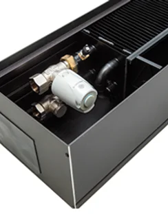 Внутрипольный конвектор с естественной конвекцией Möhlenhoff WSKP шириной 410 мм, высотой 140 мм