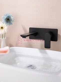 Смеситель для раковины Warmer Black Line 200196