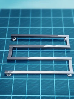 Optima - квадратный дизайн полотенцесушитель с боковым подключением