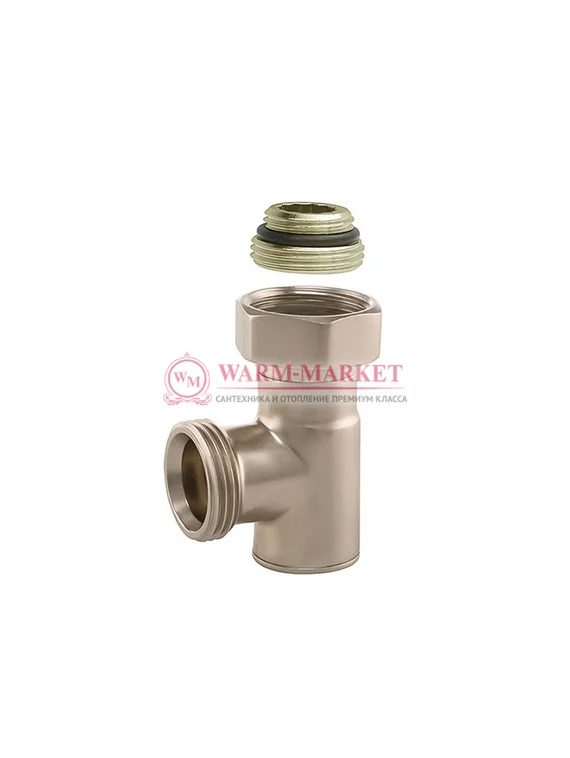 Вентиль запорный угловой Hummel Designtechnik 3/4НРx1/2НР