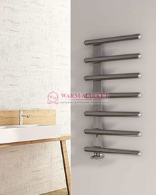 Дизайнерский полотенцесушитель из матовой полированной нержавеющей стали Ivor Carisa