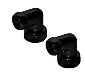 Переходник угловой черный  для подключения полотенцесушителя .