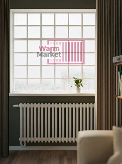 Axxinot Sentir 2057 - стальной трубчатый радиатор, нижнее подключение с термостатикой N69 твв