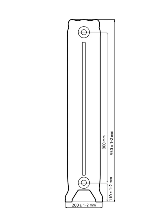 Windsor 800 - чугунный дизайн радиатор