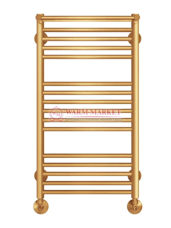 Аврора П16-2 - водяной полотенцесушитель с полкой, нижнее подключение, цвет бронза