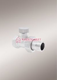 Узел запорный Hummel прямой ¾, белый