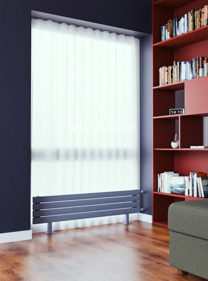 Bareng Temper ZN 700 - напольный трубчатый радиатор шириной 700 мм, боковое подключение