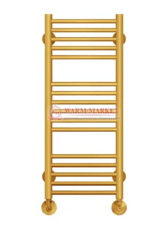 Аврора П16-1- водяной полотенцесушитель, нижнее подключение, цвет золото