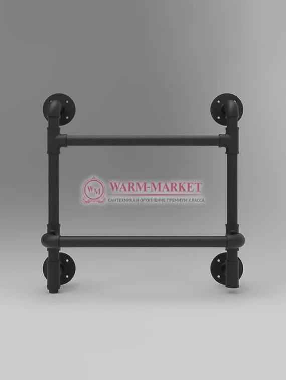 Classic Loft P- классический полотенцесушитель с полкой в стиле лофт