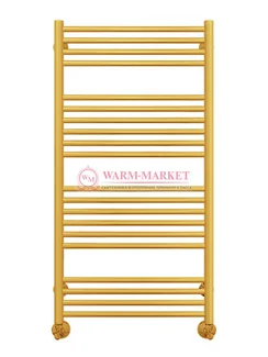 Аврора П20-3 - водяной полотенцесушитель, нижнее подключение, цвет золото