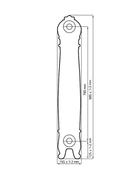 Oxford - чугунный дизайн радиатор