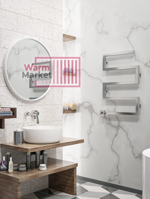 Axxinot Lurosa E - змеевидный электрический дизайн полотенцесушитель из нержавеющей стали