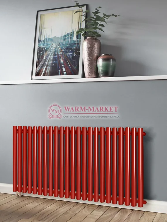 Трубчатый радиатор KZTO Garmonia А40 V1 высотой 534 мм