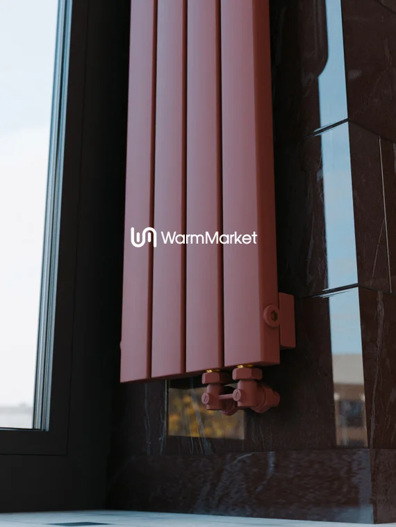 Bareng Temper V 2250 - вертикальный трубчатый радиатор высотой 2250 мм, нижнее правое подключение