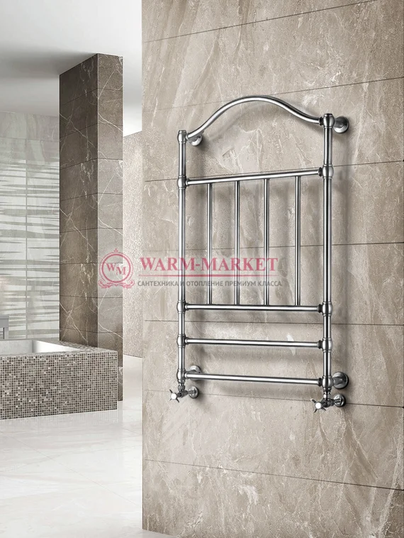 Полотенцесушитель Warmer Prestige в ретро стиле с аркой 100х500 мм, 4 перекладины