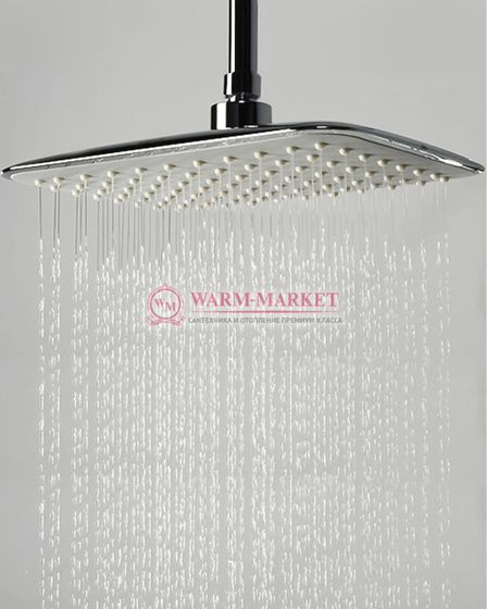 Встраиваемый комплект для душа с верхней душевой насадкой черный A12831-Bl