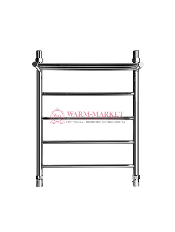Galant 4 (прямой) - водяной полотенцесушитель с полкой из нержавеющей стали