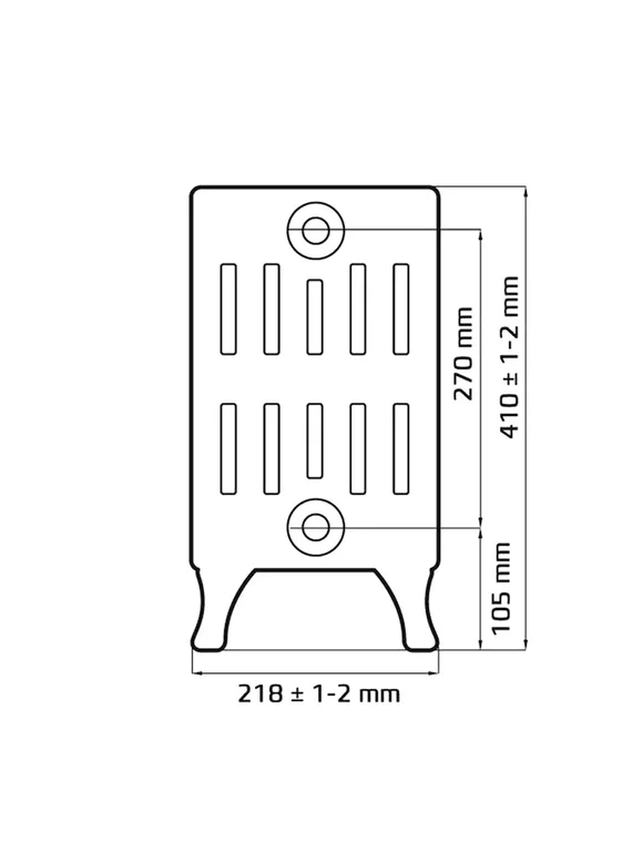 Verdun 270 - чугунный дизайн радиатор