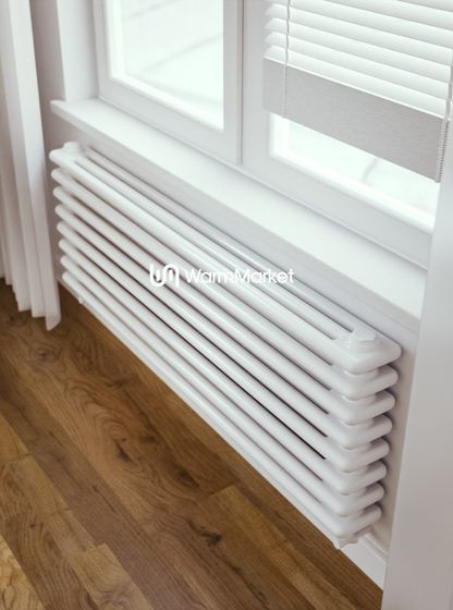 Bareng Softy Z 3200 - трехтрубный трубчатый радиатор шириной 2000 мм, нижнее разнесенное подключение