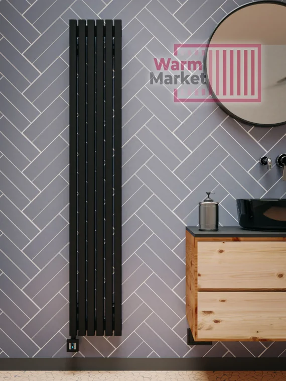 Axxinot Fortalla 40х40 VE - вертикальный электрический радиатор высотой 1750 мм, 4 секции