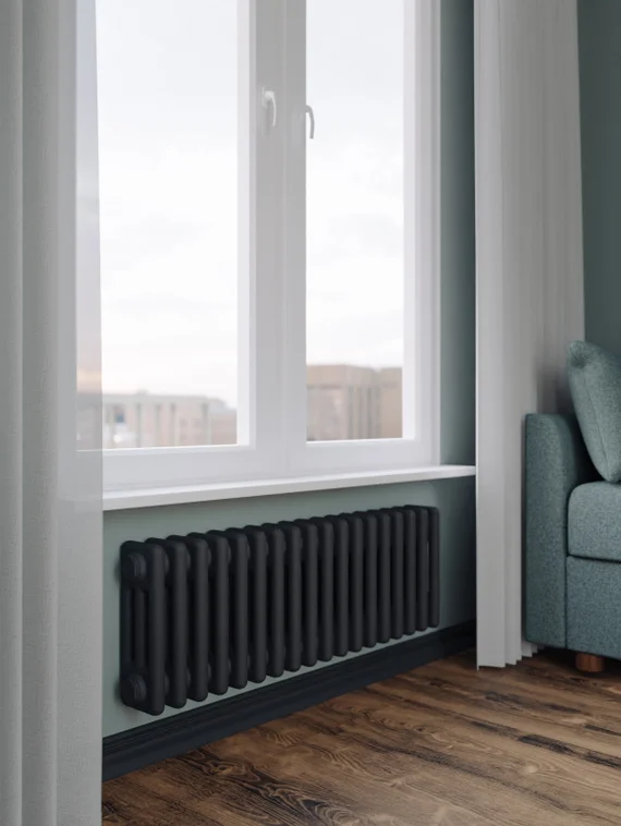 Bronto Pipe 3030 - трехтрубный трубчатый радиатор высотой 300 мм, боковое подключение