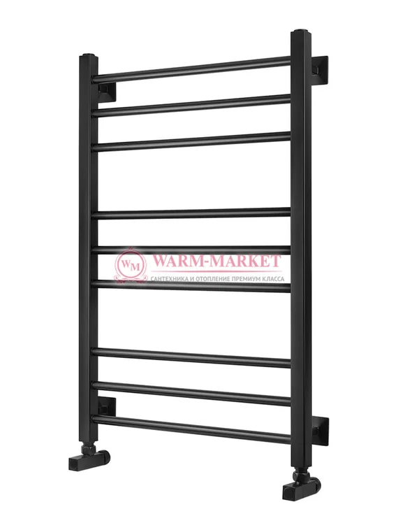 Электрический полотенцесушитель Secado Модена из нержавеющей стали, черный