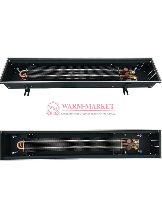 Внутрипольный конвектор Techno Power KVZ, высота 105 мм., ширина 150 мм., без решетки
