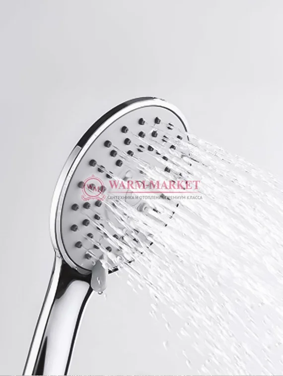 Встраиваемый комплект для душа с верхней душевой насадкой и лейкой черный A14129-Bl