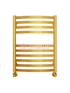 Авиэль - водяной полотенцесушитель с нижним подключением, цвет золото