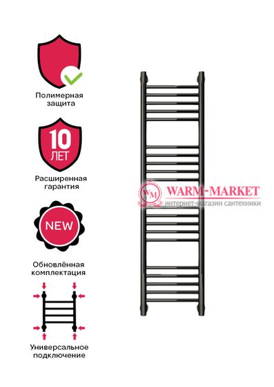 Mini 1200х300 цвет черный.