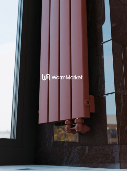 Bareng Temper V 3000 - вертикальный трубчатый радиатор высотой 3000 мм, нижнее правое подключение