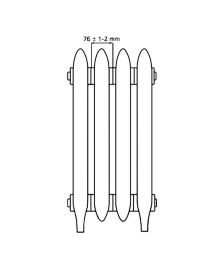 Grotescco 500/180 - чугунный дизайн радиатор