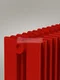 Paralleli v 2 1750 шаг 25 вертикальный трубчатый радиатор из прямоугольного профиля красного цвета