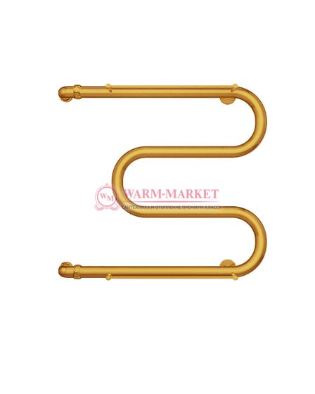 М-образный - водяной полотенцесушитель с полкой, боковое подключение