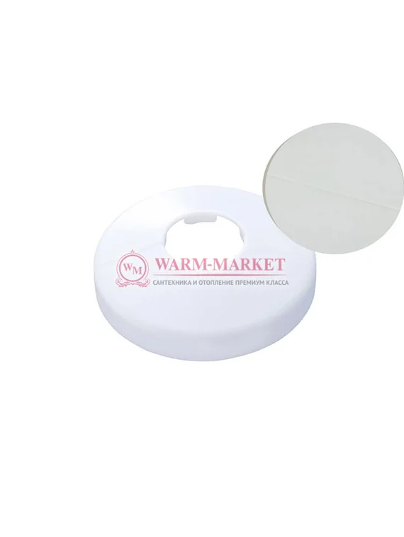 Декоративная розетка-крышка одиночная под 15 мм трубу