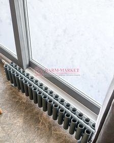 Трубчатый радиатор KZTO Garmonia V2 высотой 200 мм напольного исполнения