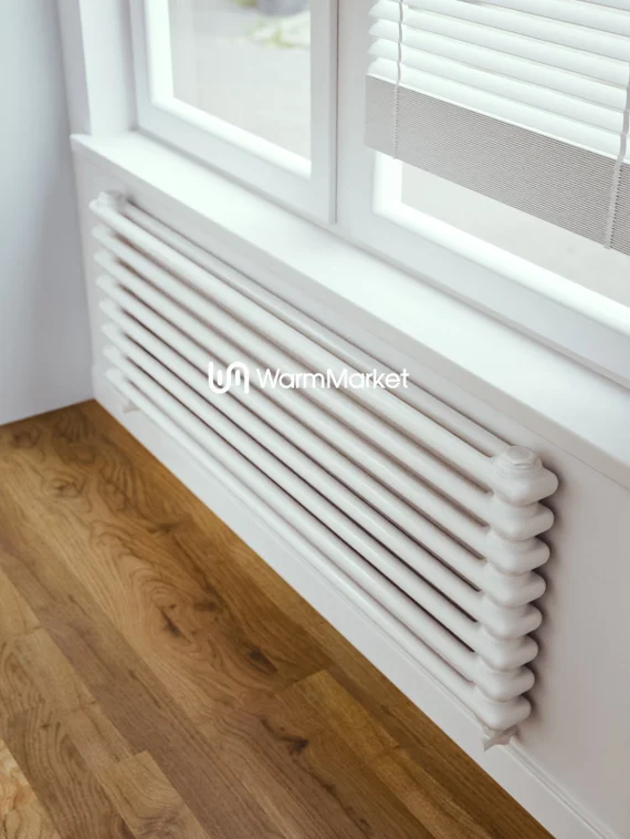 Bareng Softy Z 2190 - двухтрубный трубчатый радиатор шириной 1900 мм, нижнее разнесенное подключение