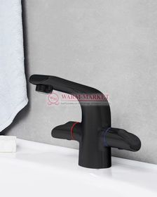 Смеситель для умывальника черный Lossa 1203-Bl