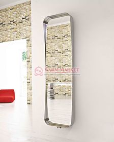 Дизайнерский полотенцесушитель из матовой полированной нержавеющей стали Arco Carisa