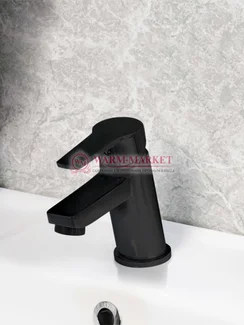 Смеситель для умывальника черный Rhin 4403-Bl