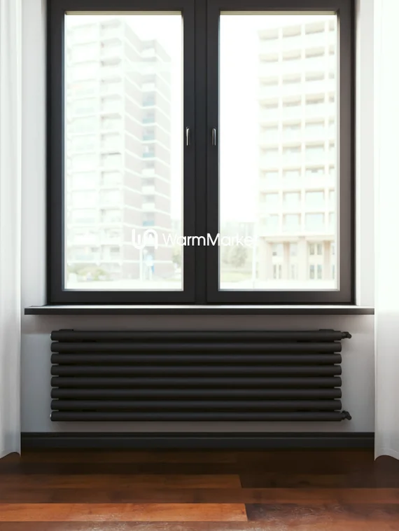 Bareng Monte Z 500 - горизонтальный трубчатый радиатор шириной 500 мм, боковое подключение