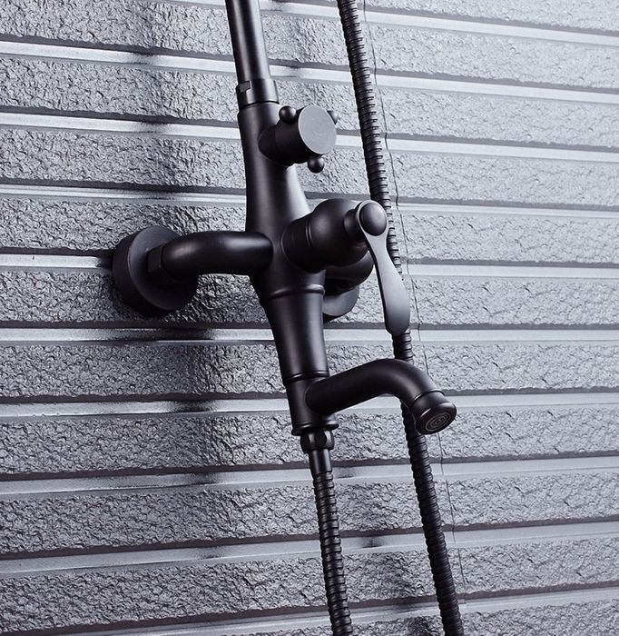 Термостатическая стойка для ванны V 5003 черного цвета | Фото 3