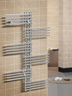 Brigantina R - дизайн полотенцесушитель с перекладинами внахлест