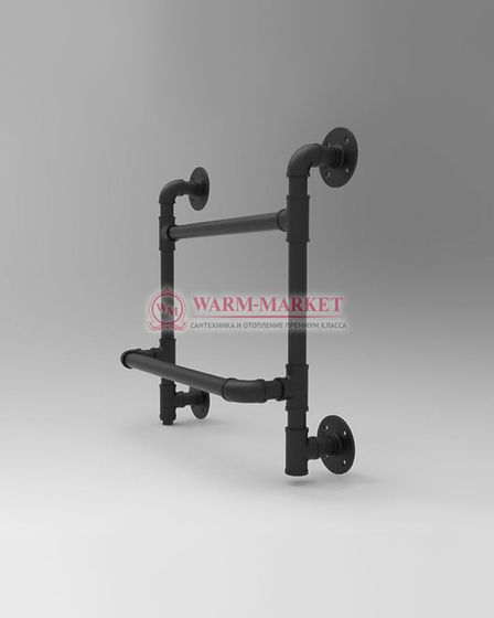 Classic Loft P- классический полотенцесушитель с полкой в стиле лофт