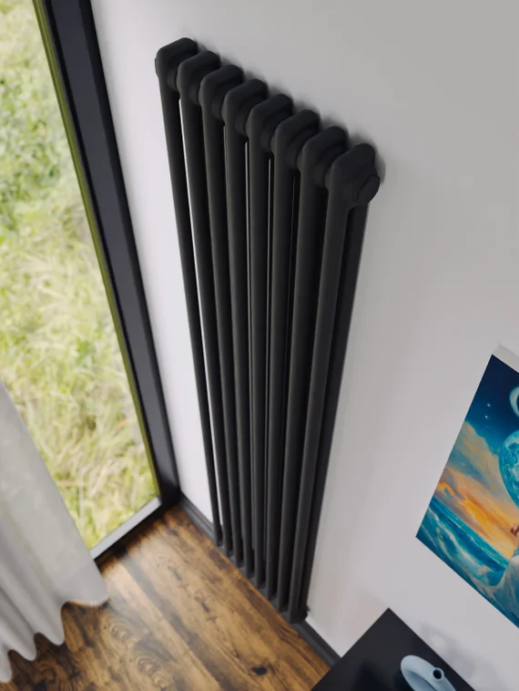 Bronto Pipe 2170 - двухтрубный трубчатый радиатор высотой 1700 мм, боковое подключение