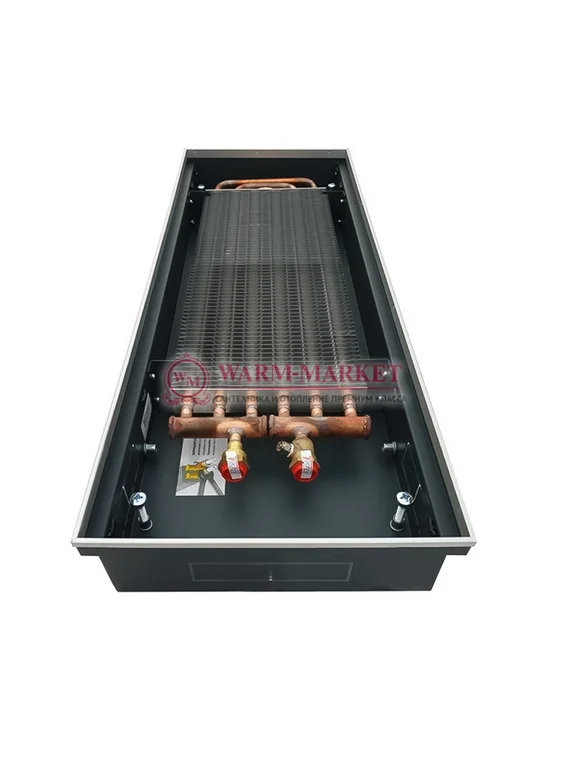 Внутрипольный конвектор Techno Power KVZ, высота 85 мм., ширина 300 мм., без решетки