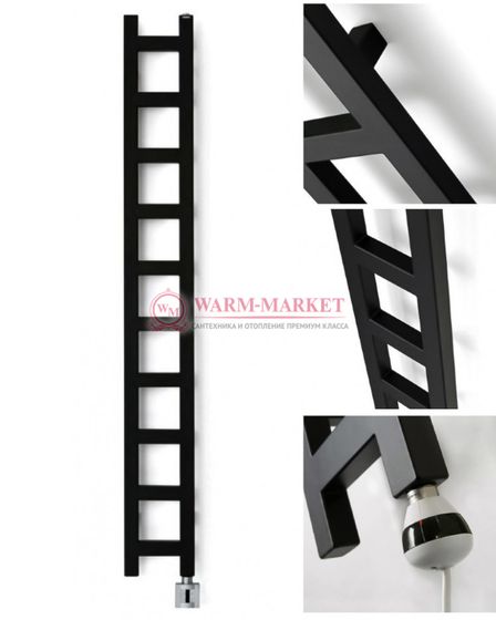 Quadro Q11 Easy - электрический дизайн-полотенцесушитель из нержавеющей стали