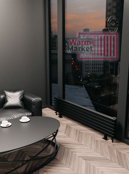 Axxinot Cardea 60х30 ZN - горизонтальный радиатор на ножках шириной 600 мм, 13 секций