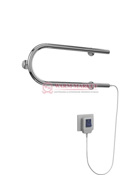 П-образный электрический полотенцесушитель, цвет бронза